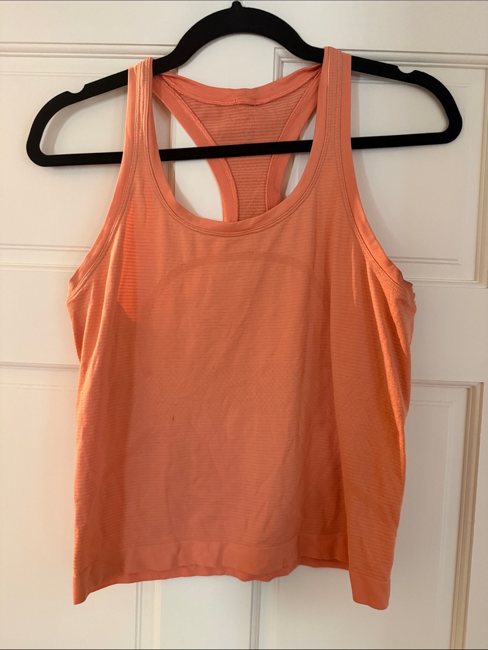 lululemon athletica Coral Peach swiftly race length Racerback Tank